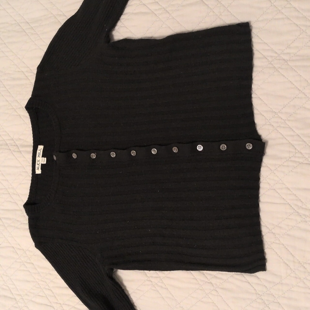 Alex Mill Women's Black Cardigan Sweater - Picture 8 of 8